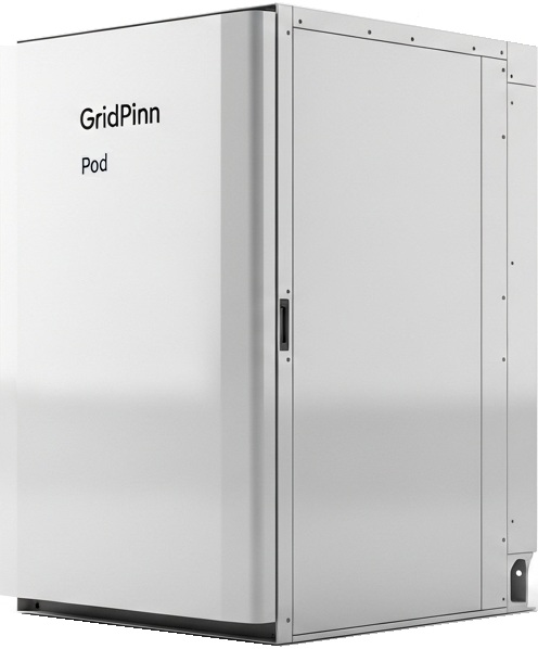 GridPinn Pod - Compact modular battery storage unit
